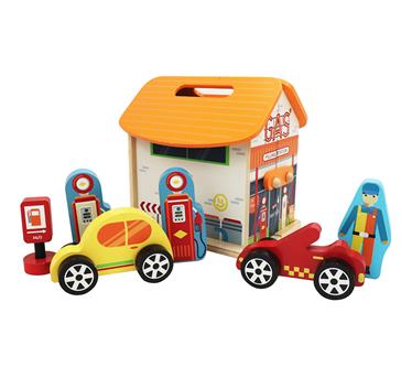 LF0018 Gas station doll house